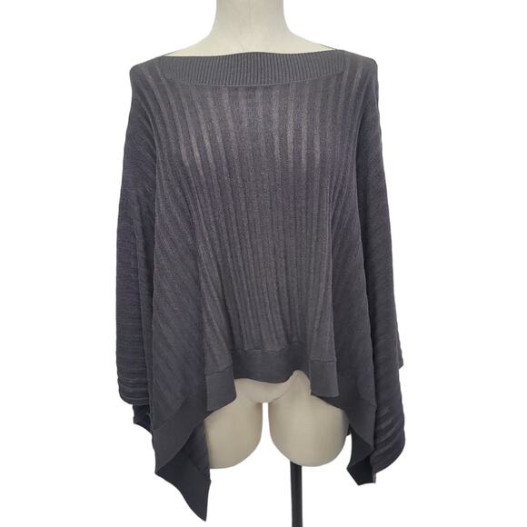 lululemon athletica Sweaters - Lululemon Silk Blend Forward Flow Poncho Gray One Size